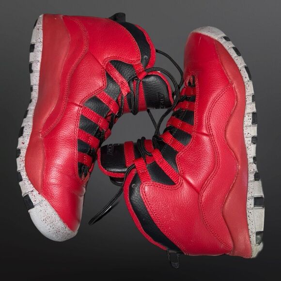 2014 Youth Air Jordan 10 Retro BG ‘Bulls Over Broadway’ (GS) 705179-601 Size 5 - Picture 8 of 11